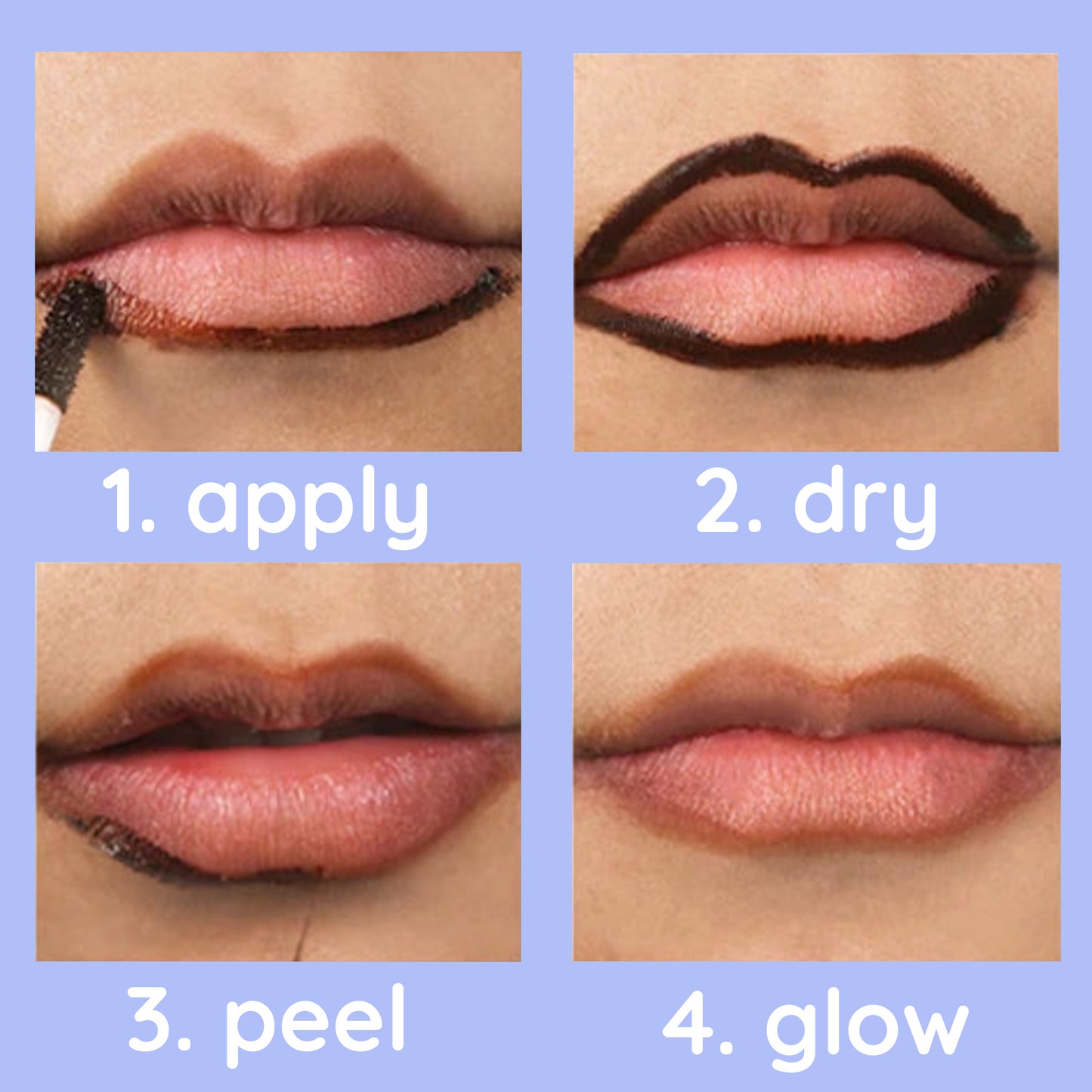 Peel-Off Stain Lip Liner 4 in 1 Bundle